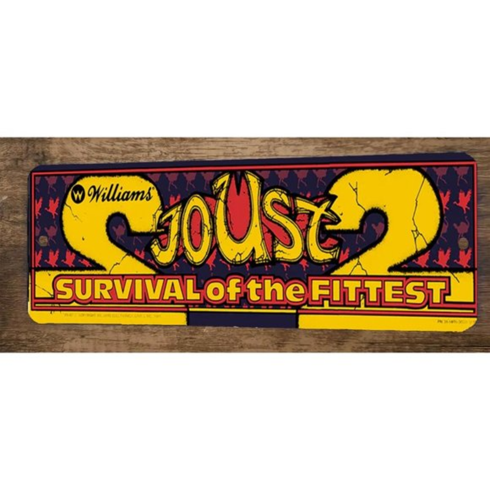 Joust 2 Survival Fittest Arcade 4x12 Metal Wall Video Game Marquee Banner Sign‎